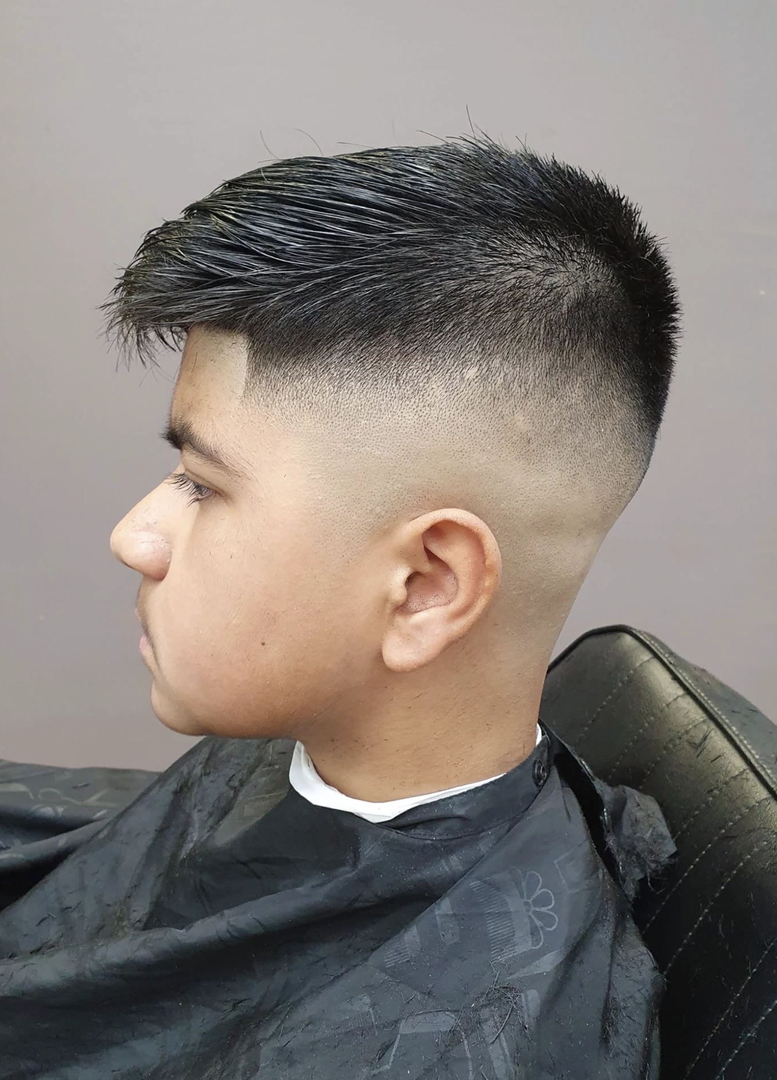 Textured crop with skin fade