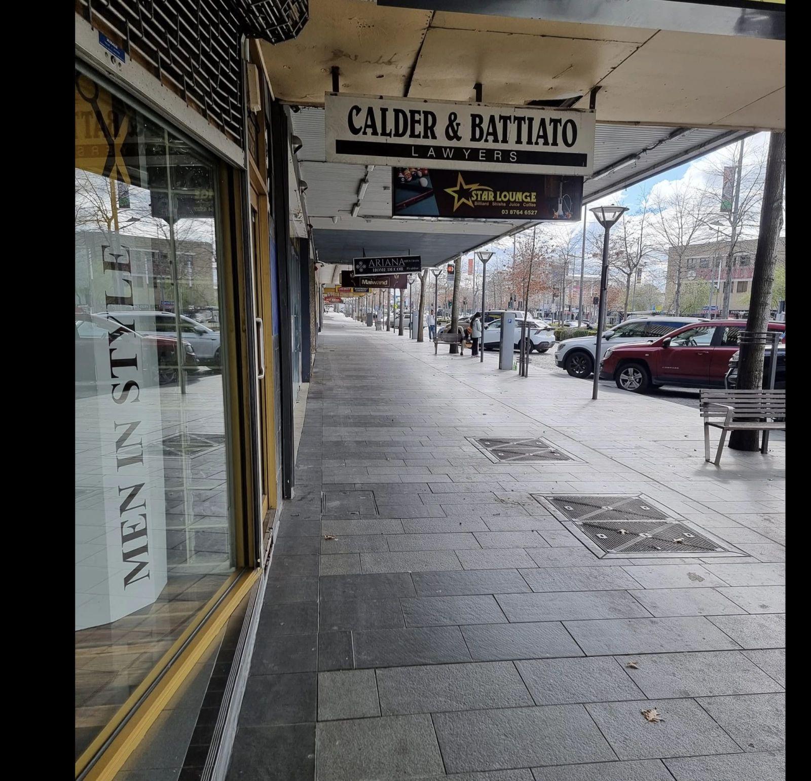 Men In Style shopfront on Lonsdale Street