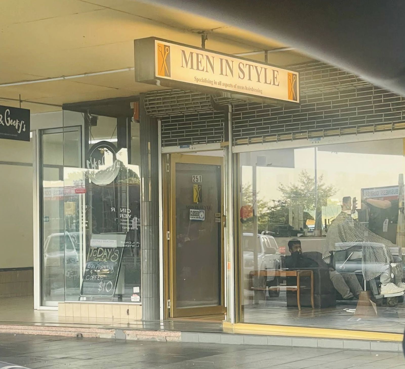 Men In Style storefront at 251 Lonsdale St, Dandenong
